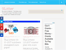 Tablet Screenshot of 9lotter.com